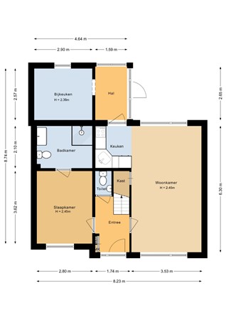 Floorplan - Voor Anker 15, 3752 BT Bunschoten-Spakenburg